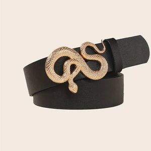 men’s belt snake buckle